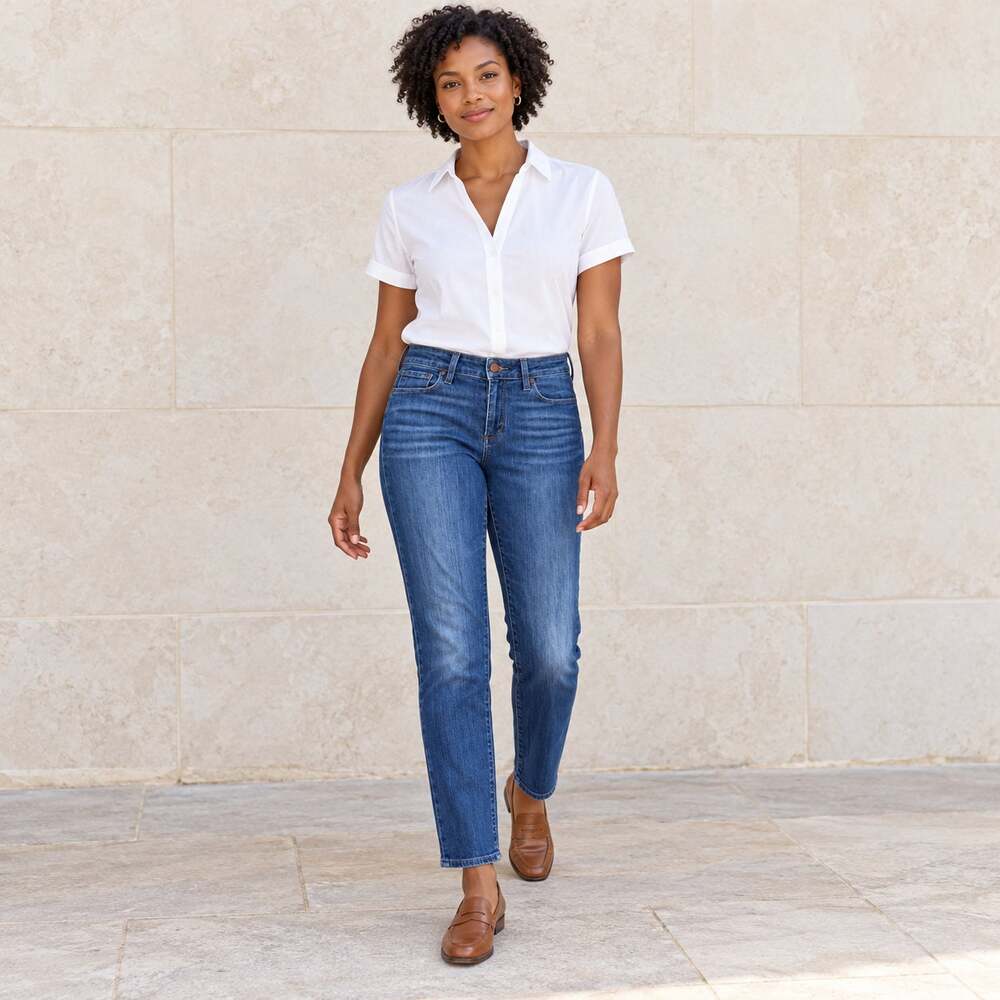 PAIGE Jeans WMNS 28 Blue Skyline Ankle Peg Skinny Stretch Denim Modern Classic